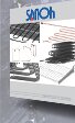 Brochure design Sanoh 4 pg product catalog. Many companies use an 11x17 brochure, folded in half, as an economical product catalog. 